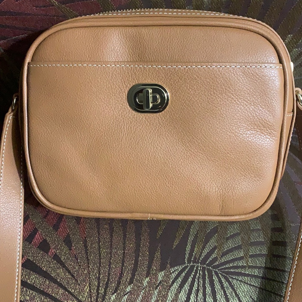 TALBOTS WOMENS CROSSBODY BEIGE NWT